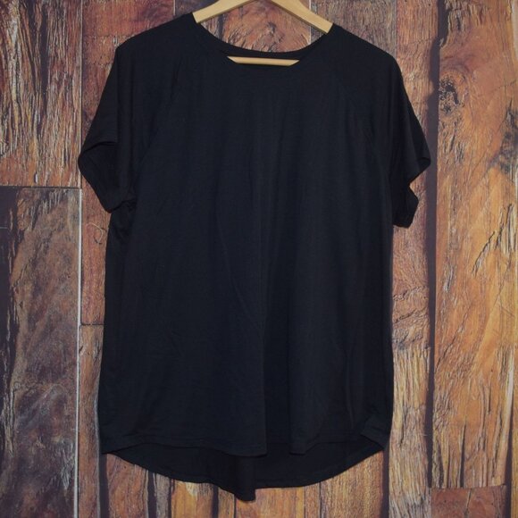 TEK GEAR Women's Sz XXL Essential Gear Black T-Shirt - EXCELLENT - Picture 1 of 5